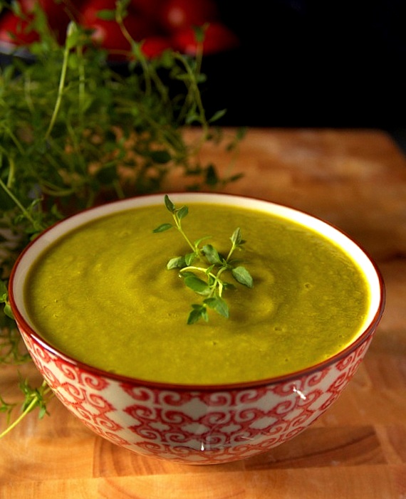 zupa krem z zielonego groszku