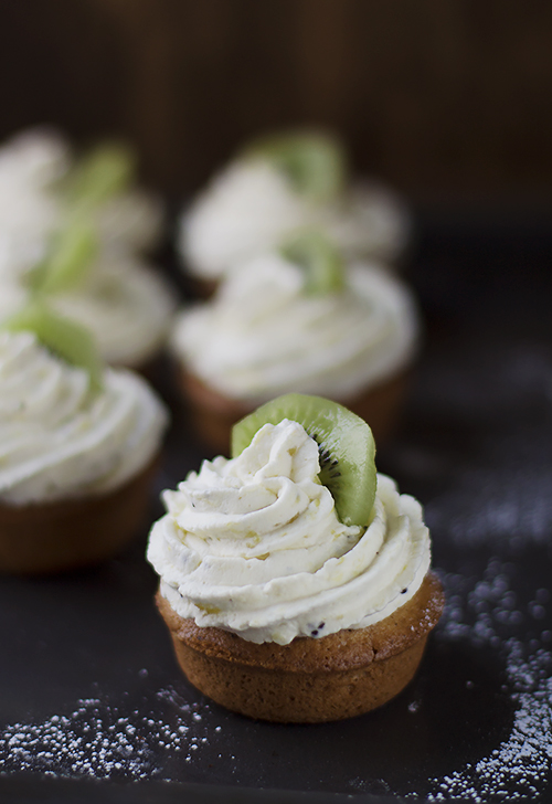 cupcakes z kiwi