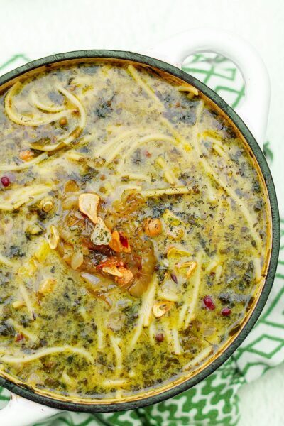 Perska zupa noworoczna Asheh Reshteh na blogu codojedzenia
